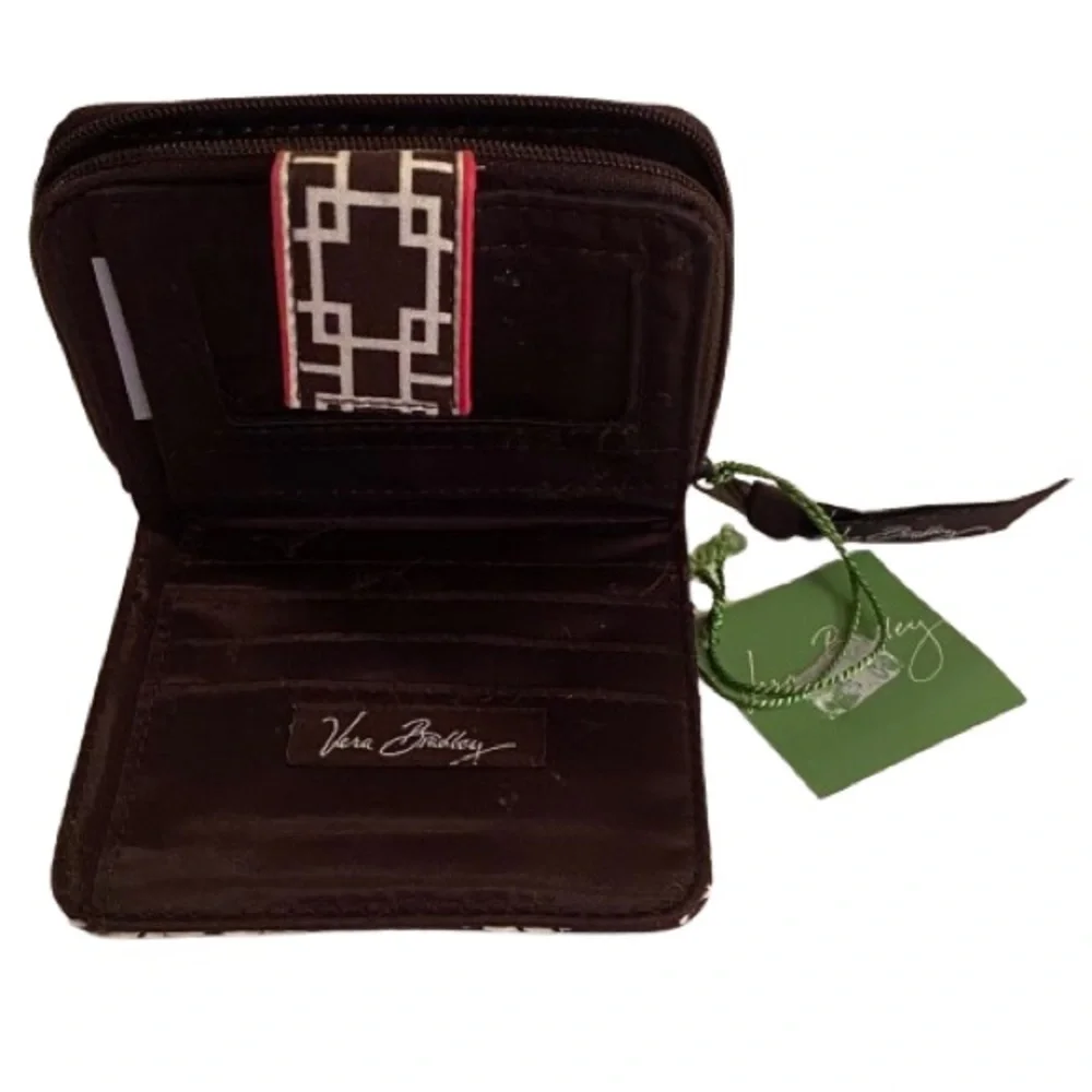 Vera Bradley Women's Mini Zip Wallet Imperial Toile 4.5” x 4” Quilted Fabric NWT - Picture 5 of 7